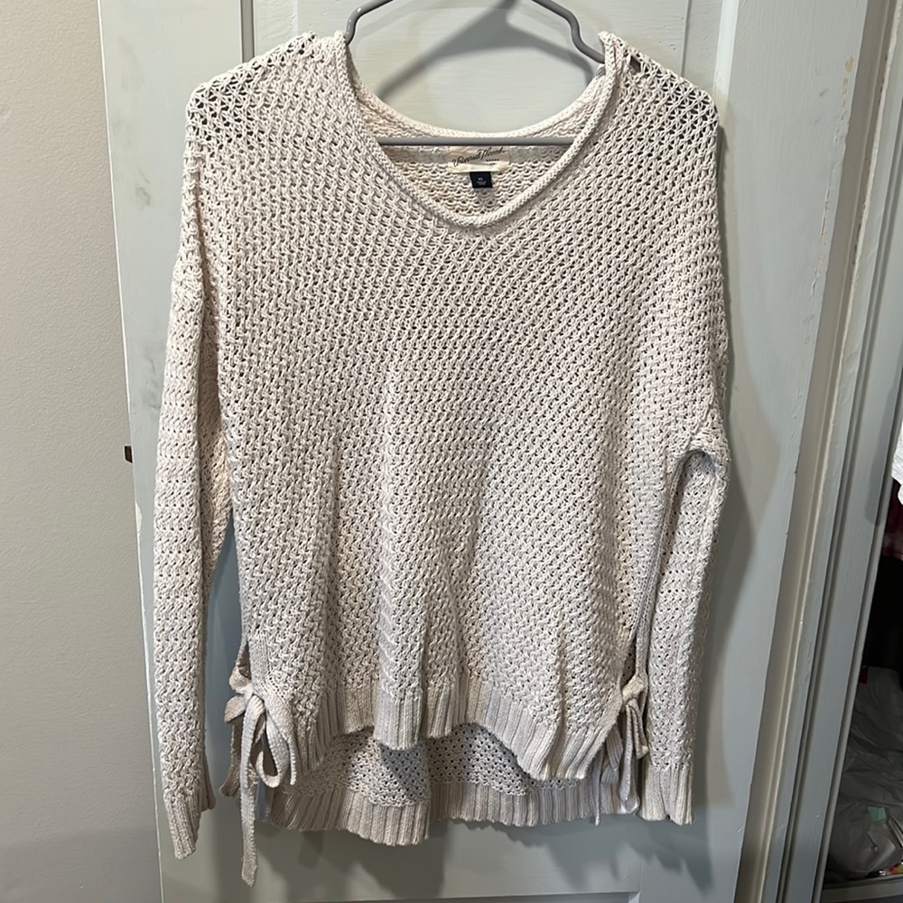 Crochet Cream Sweater